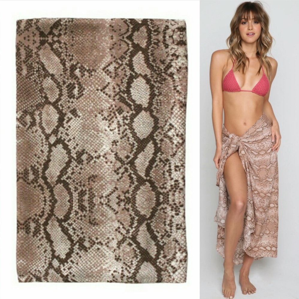 New acacia swimwear kuau pareo python sarong OS